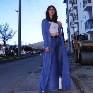 Undercover trench coat-Blue